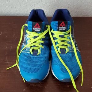 Reebok CrossFit Nano 4.0 Blue Neon Men's Training Shoes - Size 7.5